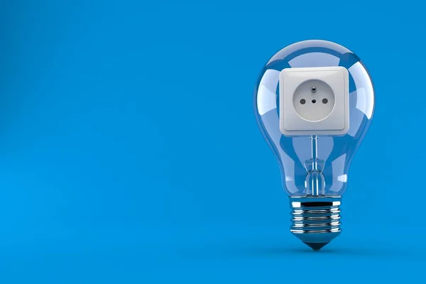 Lamp met stopcontact — Stockfoto