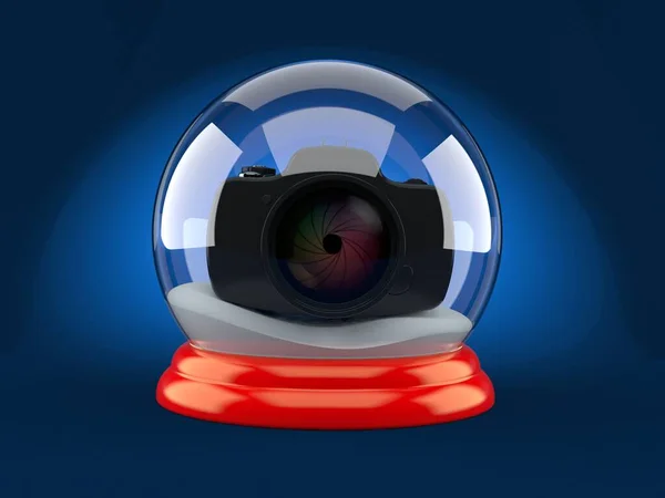Camera inside christmas glass ball