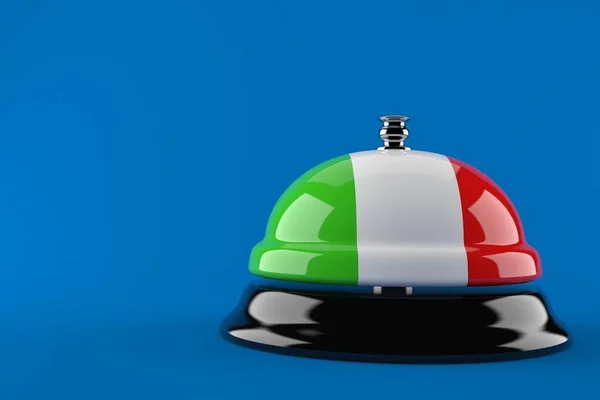 Hotelový zvon s italskou vlajkou — Stock fotografie