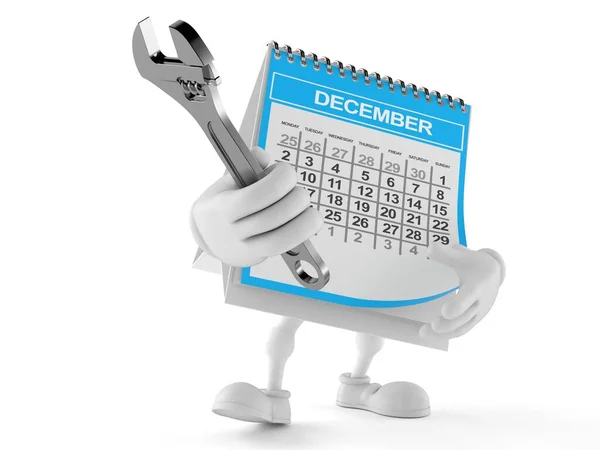 Llave ajustable de retención de carácter calendario — Foto de Stock