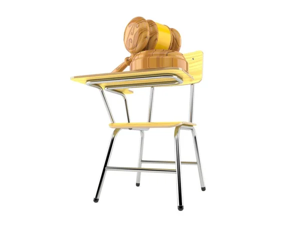 Martillo con silla escolar —  Fotos de Stock