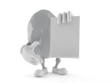 Boş kağıtlı kaya karakteri