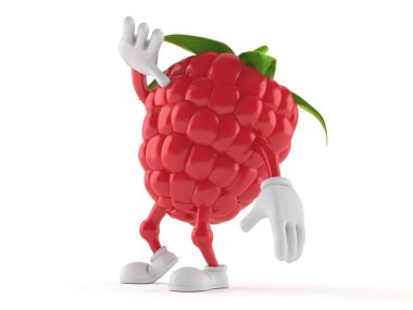 Ahududu karakteri yukarı bakıyor