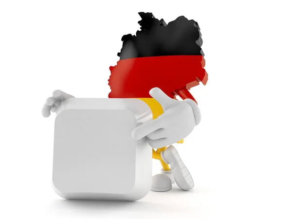 Γερμανικός χαρακτήρας με κενό πλήκτρο πληκτρολογίου — Φωτογραφία Αρχείου