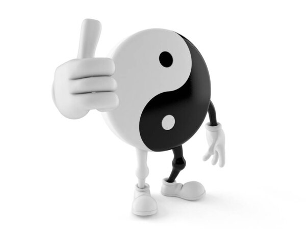 Jing Jang character with thumbs up gesture