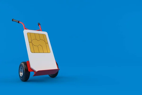 SIM card with hand truck