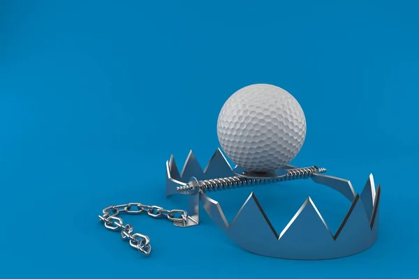 Golf ball with bear trap