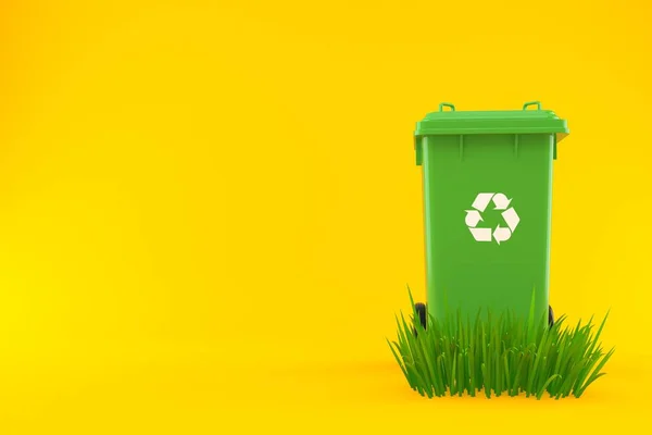 Mülleimer auf Gras — Stockfoto
