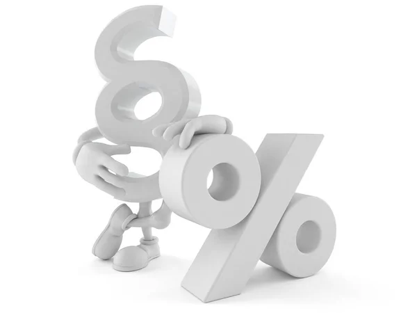 Punkttecken med procentuell symbol — Stockfoto