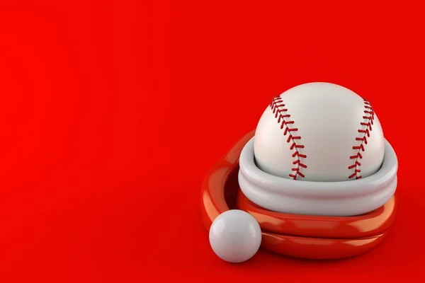 Baseball ball inside santa hat