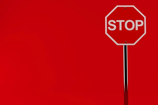 Stop panneau routier — Photo