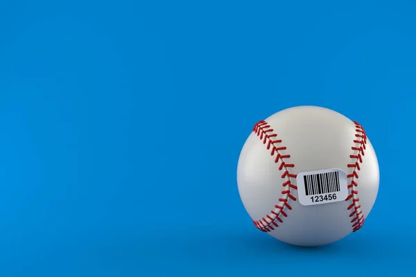 Μπάλα του μπέιζμπολ με barcode — Φωτογραφία Αρχείου