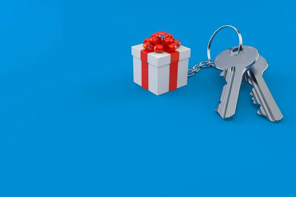 Gift box with door keys