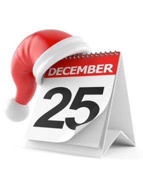 Noel Baba şapkalı takvim