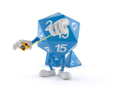 Rpg zar karakteri ölçüm bandı tutuyor