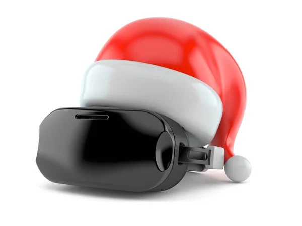 Auricolare VR con cappello da Babbo Natale — Foto Stock