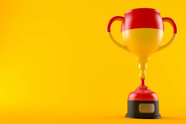 Troféu com bandeira espanhola — Fotografia de Stock