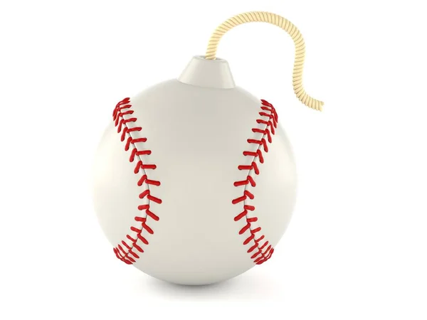 Baseball boll med bomb veke — Stockfoto
