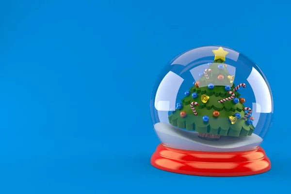 Árbol de Navidad dentro de la bola de cristal de Navidad — Foto de Stock