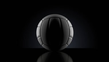 Siyah zemin üzerinde voleybol