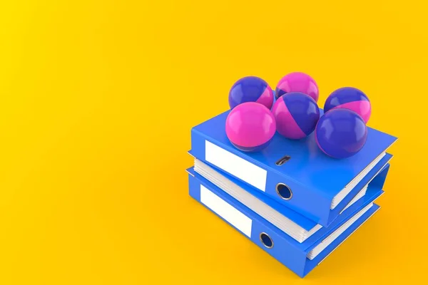 Bolas de Paintball com ligantes de anel — Fotografia de Stock