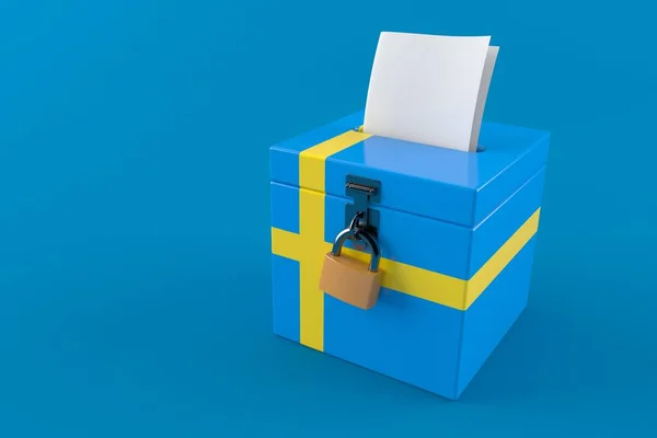 瑞典全民投票概念 — 图库照片