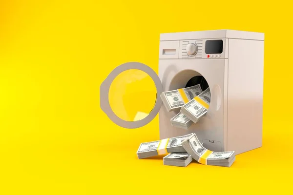 Washer with money — Stock Photo, Image