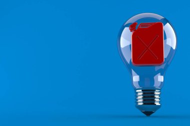 Ampulün içindeki benzin bidonu.