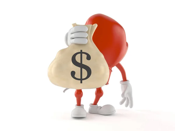 Boxhandschuh-Figur mit Geldbeutel — Stockfoto