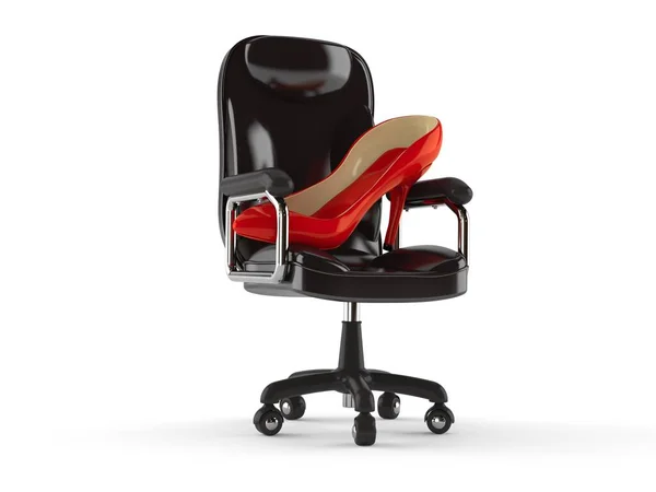 Tacco alto sulla sedia da lavoro — Foto Stock