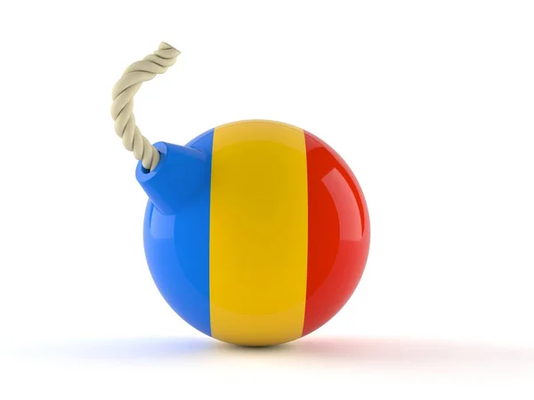 ルーマニア国旗の爆弾 — ストック写真