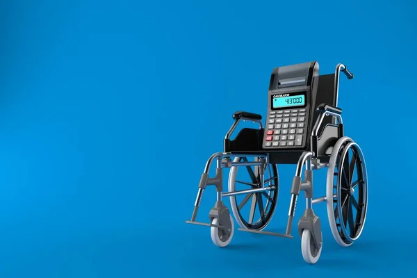 Calculadora com cadeira de rodas — Fotografia de Stock