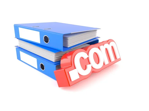 Domain with ring binders — Stock Photo, Image