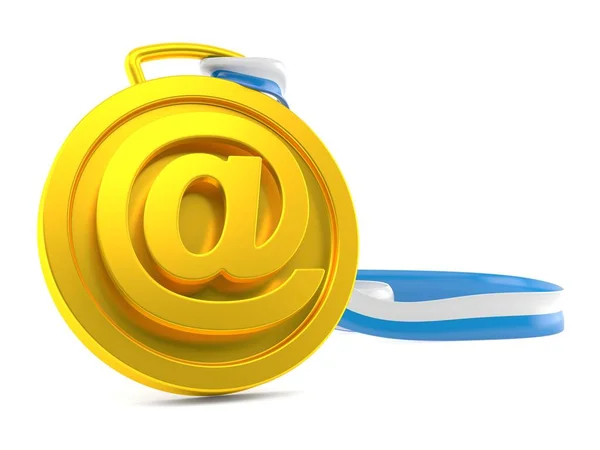 E-Mail-Symbol-Medaille — Stockfoto