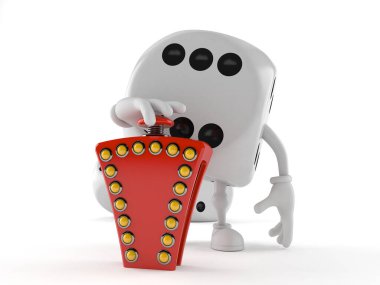 Zar karakteri sorgulama düğmesine basar