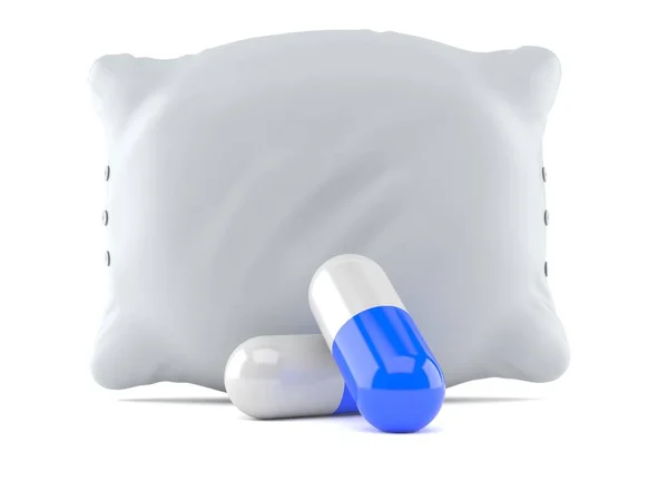 Cuscino con pillole — Foto Stock