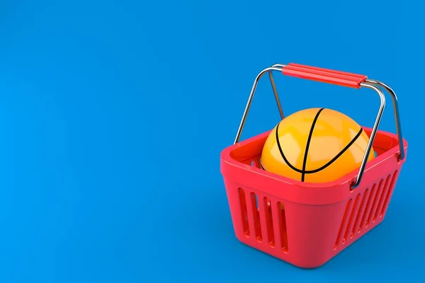 Kosárlabda belül bevásárló kosár — Stock Fotó