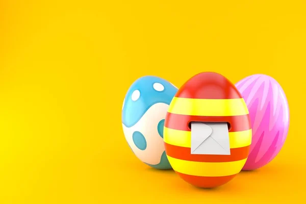 Uova di Pasqua con busta all'interno — Foto Stock
