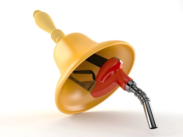 Gasoline nozzle with hand bell — Stock Photo, Image