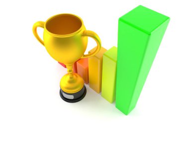 Grafikli altın kupa