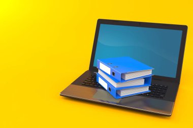 Dizüstü bilgisayarlı halka klasörleri