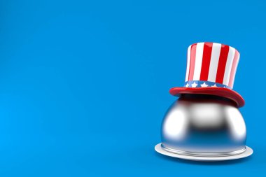Amerika şapkalı yemek kubbesi.