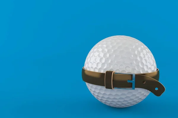 Bola de golfe com cinto apertado — Fotografia de Stock