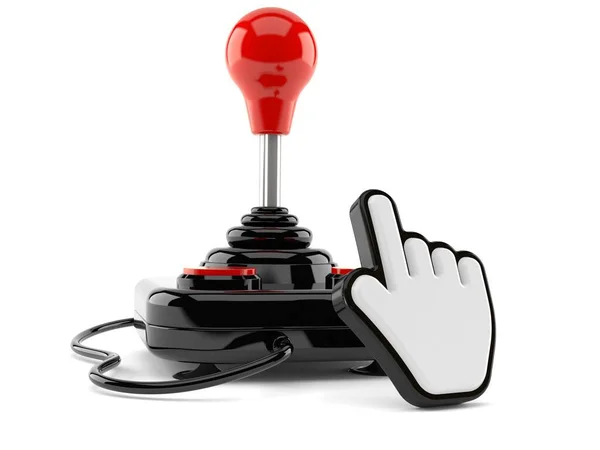 Joystick com cursor web — Fotografia de Stock