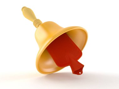 Çanı olan sıcak su şişesi.