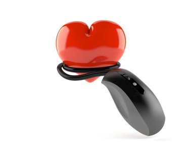 bilgisayar fare ile kalp