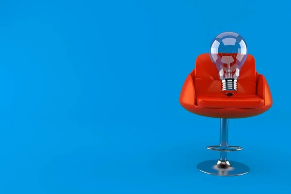 理髪店の椅子に電球 — ストック写真