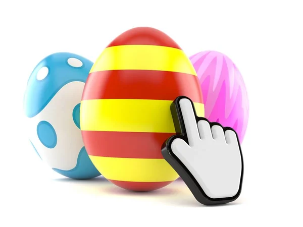 Huevo de Pascua con cursor web — Foto de Stock