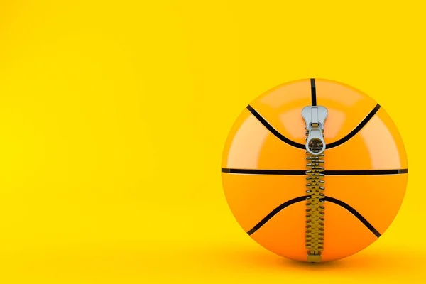 Basketball ball with zipper — Stock Photo, Image