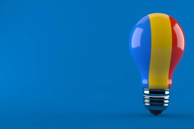 ampul ile Romanya bayrağı